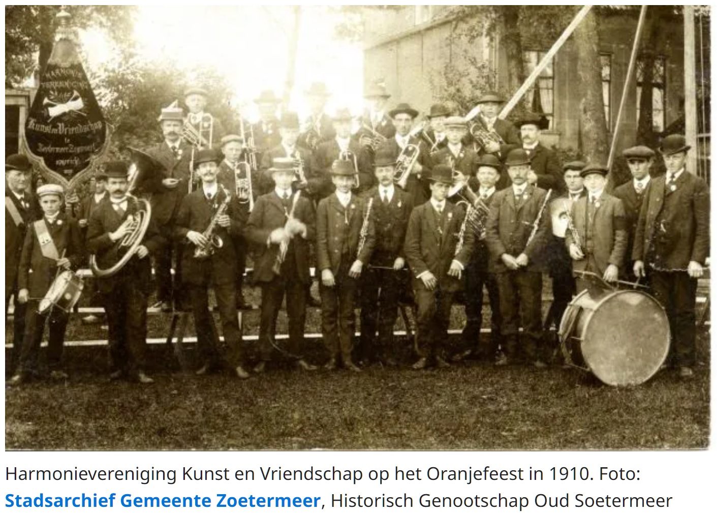 Kunst en Vriendschap Zoetermeer in 1910 nog als Harmonie